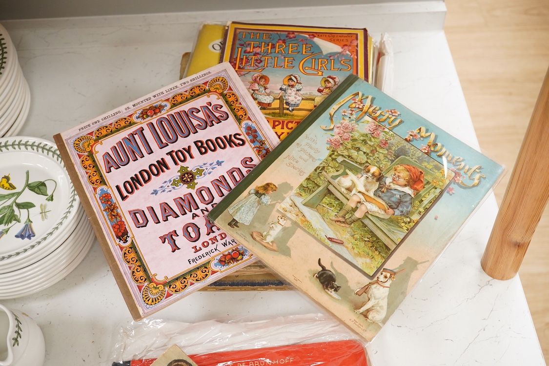 A collection of children's books to include Babars ABC and Picnic at Barbars